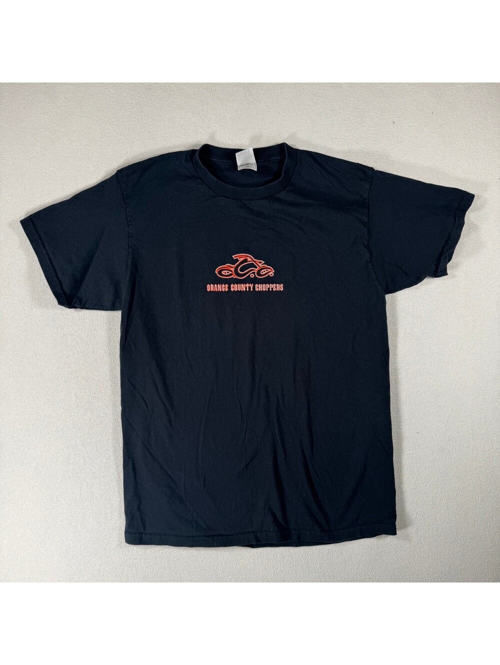Vintage Orange County Choppers Black T-Shirt Large Fruit of Loom Sz L